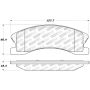 Stoptech 309.09450 Sport Brake Pads w/Shims and Hardware - Front