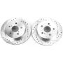 PowerStop JBR1738XPR PowerStop Evolution Performance Drilled, Slotted & Plated Brake Rotor Pair