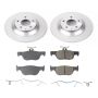 PowerStop CRK9136 Genuine Geomet Coated Rotor and Low-Dust Ceramic Brake Pad Kit