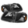 SPYDER 5070319 Xtune Ford F150 97-03 / Expedition 97-02 Crystal Headlights w/Corner Black HD-JH-FF15097-SET-AM-BK