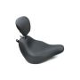 Mustang Motorcycle 79332 Mustang 18-21 Harley Heritage Classic & Deluxe Wide Tripper Solo Seat w/Driver Backrest - Black