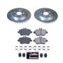 PowerStop K7378 Z23 Daily Driver Carbon-Fiber Ceramic Brake Pad and Drilled & Slotted Rotor Kit