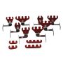 MOROSO MOR72176 BBC Wire Loom Kit - Red