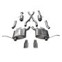 CORSA Performance 14991 Corsa 2011-2021 Jeep Grand Cherokee Polished 2.5in Dual Rear Exit Cat-Back Exhaust