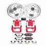 PowerStop KC147-36 Z36 Truck and SUV Ceramic Brake Pad, Drilled & Slotted Rotor, and Caliper Kit