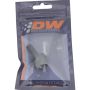DeatschWerks 8AN ORB Male to 3/8in Male Triple Barb Fitting (Incl O-Ring) - Anodized Matte Black