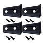 Kentrol 07-18 Jeep Wrangler JK Door Hinge Overlays 4 Pieces 2 Door - Textured Black