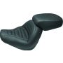 Mustang Motorcycle 75565 Mustang 80-88 Harley Electra Glide, Tour Glide Wide Touring 1PC Seat Regal - Black
