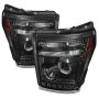 SPYDER 5070272 Projector Headlights - LED Halo - DRL - Black