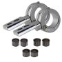PIAA 74005 PIAA 360 Chrome Universal Mounting Bracket Kit, Fits 0.75