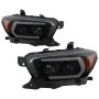 SPYDER 5087546 Projector Headlights - Sequential Turn Signal - Black Smoke