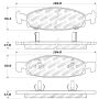 Stoptech 309.07900 Sport Brake Pads w/Shims and Hardware - Front
