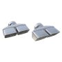 PYPES PERFORMANCE EXHAUST PYPEVT88 Exhaust Tips Slip Fit 3in Dual Rectangle Slant