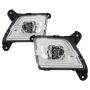 SPYDER 5086983 OEM Style Full LED Fog Light w/Universal Switch - Clear