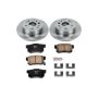PowerStop KOE6172 OE Stock Replacement Low-Dust Ceramic Brake Pad and Rotor Kit