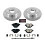 PowerStop K6034 Z23 Daily Driver Carbon-Fiber Ceramic Brake Pad and Drilled & Slotted Rotor Kit