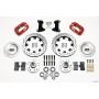 Wilwood 140-10440-DR Forged Dynalite Front Kit 12.19in Drilled Red 74-80 Pinto/Mustang II Disc Spindle only