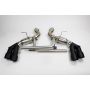 Mishimoto MMEXH-CAM8-16AQTPBK 2016+ Chevrolet Camaro SS Quad-Tip Pro Axle-Back Exhaust w/ Black Tips
