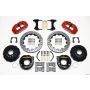 Wilwood 140-9215-DR Narrow Superlite 4R Rear P-Brk Kit 12.88in Drilled Red Chevy 12 Bolt-Spec 3.15in Brng