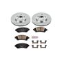 PowerStop KOE5137 OE Stock Replacement Low-Dust Ceramic Brake Pad and Rotor Kit