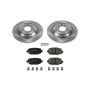 PowerStop KOE6542 OE Stock Replacement Low-Dust Ceramic Brake Pad and Rotor Kit
