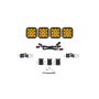 Diode Dynamics DD7253 SS5 Pro Universal CrossLink 4-Pod Lightbar - Yellow Driving