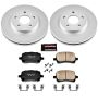 PowerStop CRK3116 Genuine Geomet Coated Rotor and Low-Dust Ceramic Brake Pad Kit