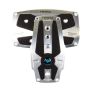 NRG Brushed Aluminum Sport Pedal A/T - Silver w/Black Rubber Inserts