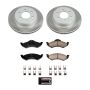 PowerStop SC2139 Semi-Coated Rotor and Low-Dust Ceramic Brake Pad Kit