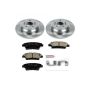 PowerStop KOE5848 OE Stock Replacement Low-Dust Ceramic Brake Pad and Rotor Kit