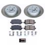 PowerStop SC7216 Semi-Coated Rotor and Low-Dust Ceramic Brake Pad Kit