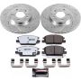 PowerStop K7400-36 Z36 Truck and SUV Carbon-Fiber Ceramic Brake Pad and Drilled & Slotted Rotor Kit