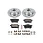 PowerStop KOE709 OE Stock Replacement Low-Dust Ceramic Brake Pad and Rotor Kit