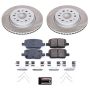 PowerStop SC7411 Semi-Coated Rotor and Low-Dust Ceramic Brake Pad Kit