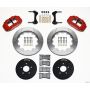 Wilwood 140-9117-R Narrow Superlite 6R Front Hat Kit 14.00in Red 1994-2004 Mustang