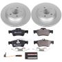 PowerStop ESK6569 Genuine Geomet Coated Rotors, ECE-R90 Brake Pads + Hardware Kit