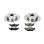 PowerStop K5149 Z23 Daily Driver Carbon-Fiber Ceramic Brake Pad and Drilled & Slotted Rotor Kit