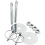 ALLSTAR PERFORMANCE ALL18513 Steel Hood Pin Kit w/ 1/4in Flip-Over Clips