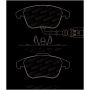 StopTech 2015+ Volkswagen Passat Street Performance Front Brake Pads