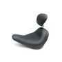 Mustang Motorcycle 79043 Mustang 18-21 Harley Low Rider, Sport Glide Wide Tripper Solo Seat w/ Driver Backrest - Black