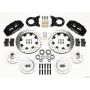 Wilwood 140-12945-D Dynapro 6 Front Hub Kit 12.19in Drilled 1970-1973 Mustang Disc & Drum Spindle