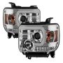 SPYDER 5080622 Projector Headlights - Light Bar DRL - Chrome