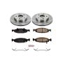 PowerStop KOE2147 OE Stock Replacement Low-Dust Ceramic Brake Pad and Rotor Kit