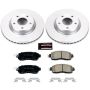 PowerStop CRK6494 Genuine Geomet Coated Rotor and Low-Dust Ceramic Brake Pad Kit