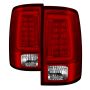 SPYDER 5084071 LED Tail Lights - Red Clear