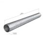 FORTLUFT 4401300 Perforated Exhaust Pipe 2.00'' Stainless Steel