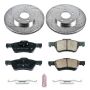 PowerStop K5572 Z23 Daily Driver Carbon-Fiber Ceramic Brake Pad and Drilled & Slotted Rotor Kit