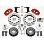 Wilwood 140-9804-DR Narrow Superlite 6R Front Hub Kit 14.00in Drill Red 67-69 Camaro 64-72 Nova Chevelle