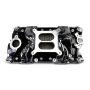 Edelbrock 7501-BP Chevy Small Block Performer RPM AIR-Gap Intake Manifold Black Plasma Finish
