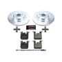 PowerStop K6657 Z23 Daily Driver Carbon-Fiber Ceramic Brake Pad and Drilled & Slotted Rotor Kit